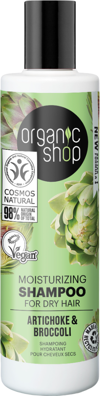 

Organic Shop OS Moisturizing Shampoo for Dry Hair Artichoke and Broccoli, 280 ml