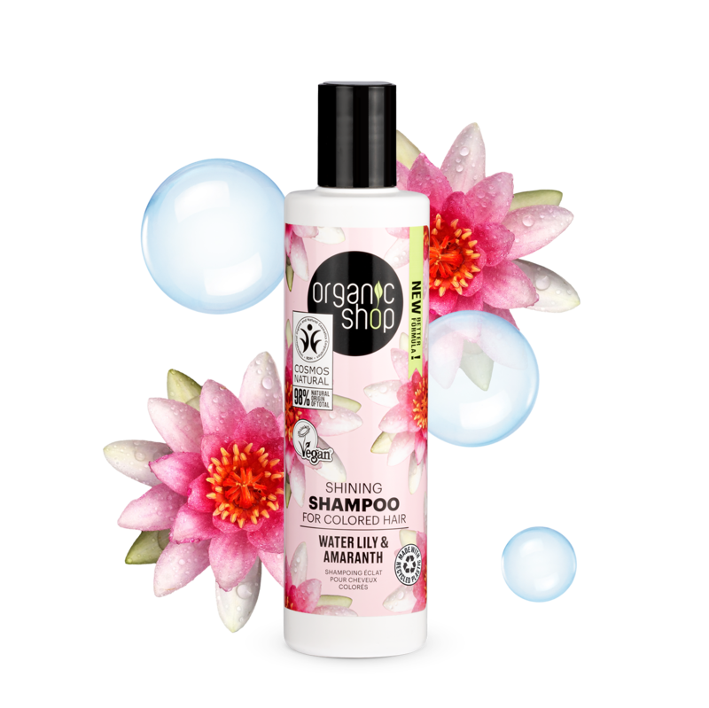 OS Shining Shampoo for Colored Hair Water Lily and Amaranth, 280 ml