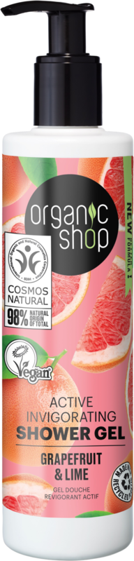 

Organic Shop OS Active Invigorating Shower Gel Grapefruit and Lime, 280 ml