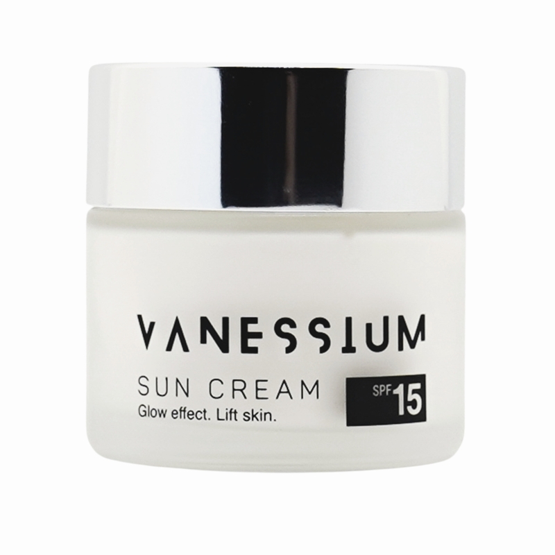 Vanessium Sun Cream SPF15. Glow Effect. Lift Skin.