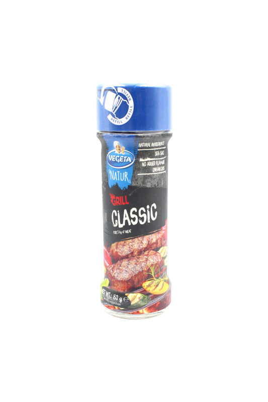 

VEGETA NATUR GLASS JAR CLASSIC GRILL SEASONING MIX 80G