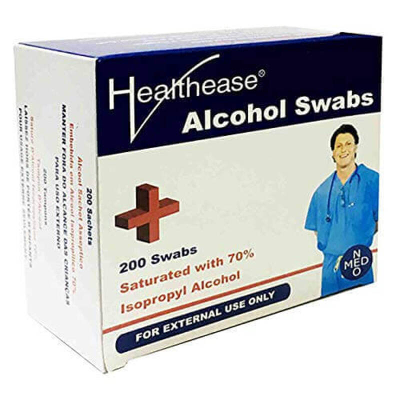 

HEALTHEASE PACK OF 200 ALCOHOL SWABS