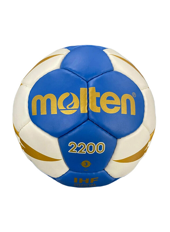 

Molten Size-3 H3X2200-Bw Handsewn Handball, Blue/White