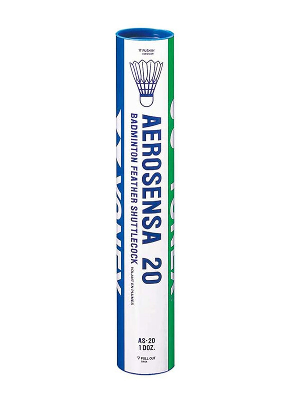 

Yonex Aerosensa 20 Feather Shuttle Cock Number 2, 12 Pieces, White