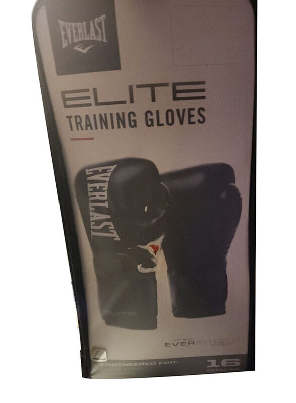 

Everlast 16-oz Elite Pro Style Elite Boxing Training Gloves, Black/Grey