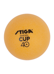 Stiga Cup 40+ Table Tennis Balls, 6 Piece, Orange