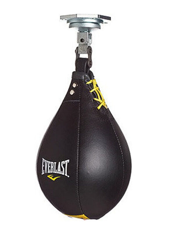 

Everlast Large Leather Speed Bag, Black