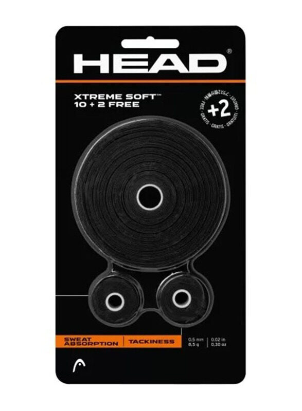 

Head Blister Xtreme Soft 10 Plus 2 Over Grip, Multicolour