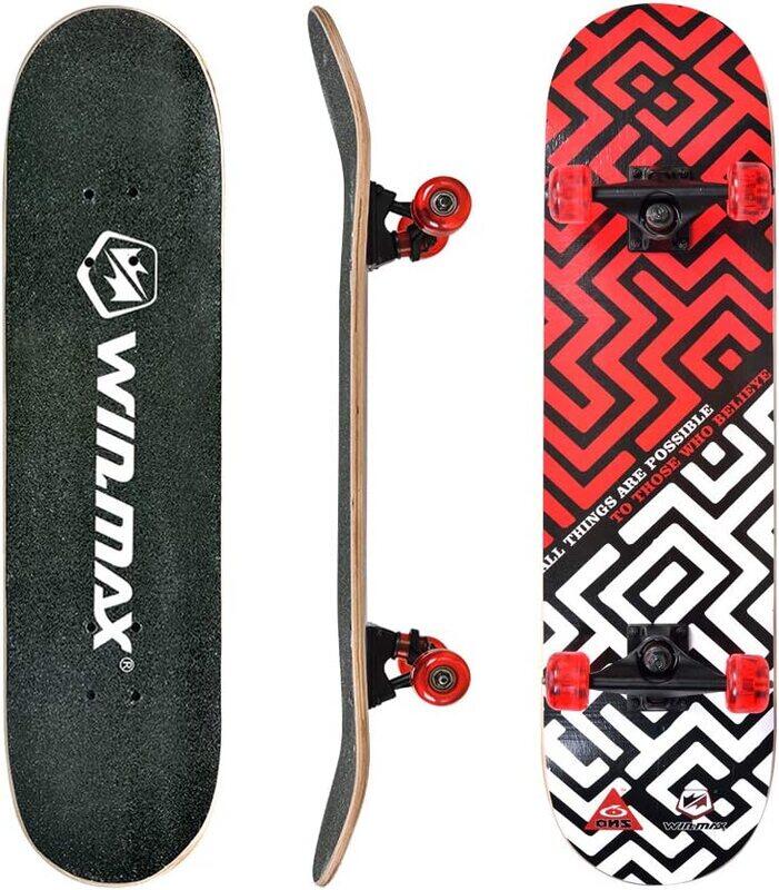 

Winmax Heavy Duty Skateboard, Wnm-3089, Multicolour