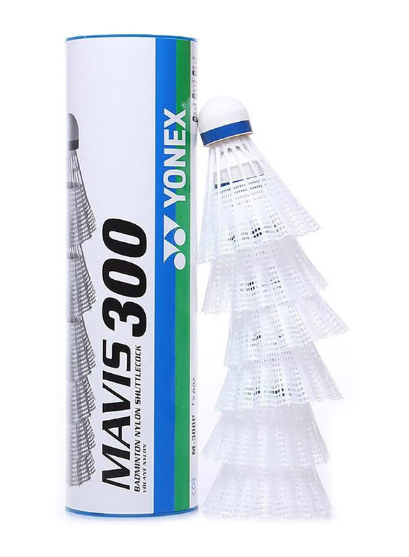 

Yonex Mavis 2000 Badminton Shuttlecocks with Blue Cap, 6 Pieces, White