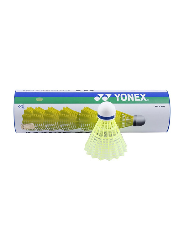 

Yonex Mavis 10 Middle Beat Badminton Shuttlecocks, 6 Pieces, Yellow