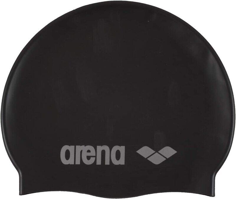 

Arena Classic Youth Silicone Unisex Swim Cap, Black