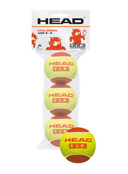 Head T.I.P. Training Tennis Balls, 3 Piece, Red