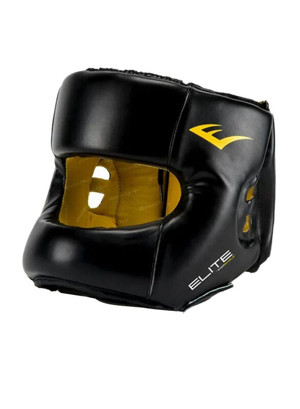 

Everlast Medium-Large Elite Headgear, Black