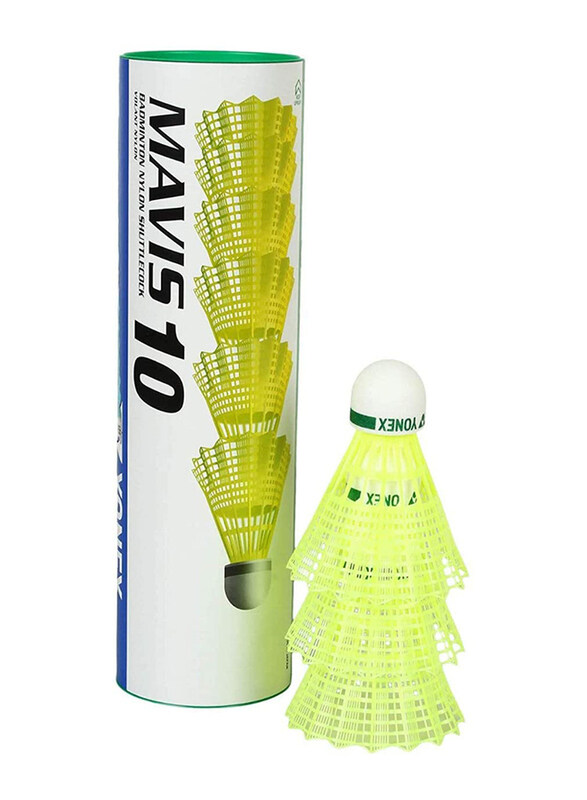 

Yonex Mavis 10 Slow Beat Badminton Shuttlecocks, 6 Pieces, Yellow