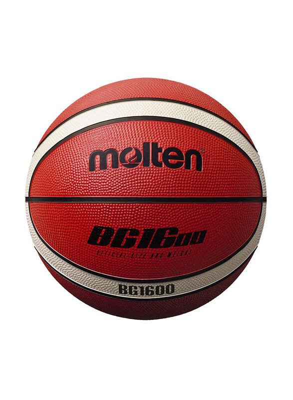 

Molten Size-6 B6G1600 Rubber Basketball, Size 6, Brown/Cream