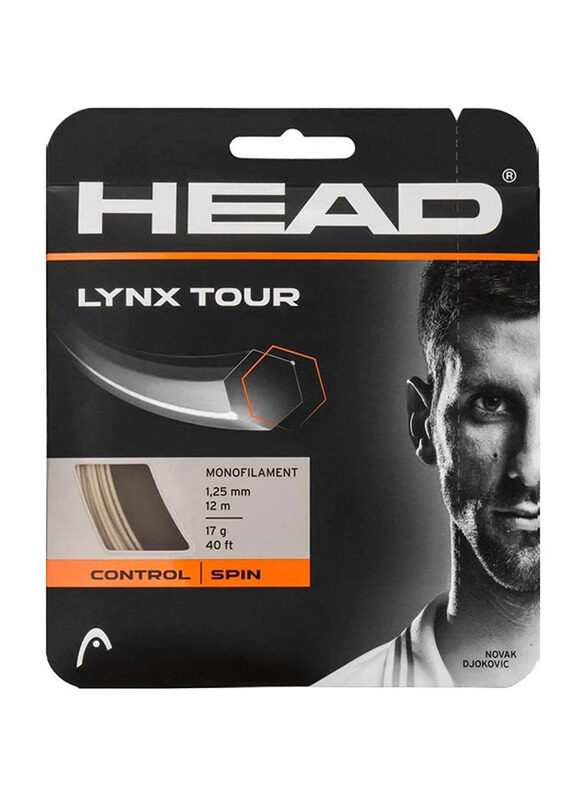 

Head Adult Lynx Tour Tennis String, (16), Champagne