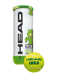 Head T.I.P. Training Tennis Balls, 3 Piece, Green