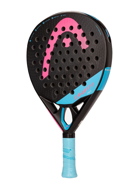 

Head Gravity Pro Padel Racket, Black/Blue/Pink