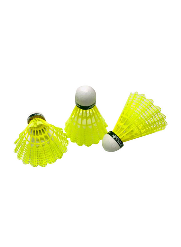 Ashaway N-850 Nylon Shuttlecock, 6 Pieces, Yellow