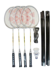 Yonex 4 Player Badminton Set, Black/White