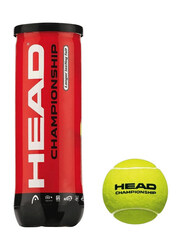 Head Championship Tennis Balls, 3 Piece, Green