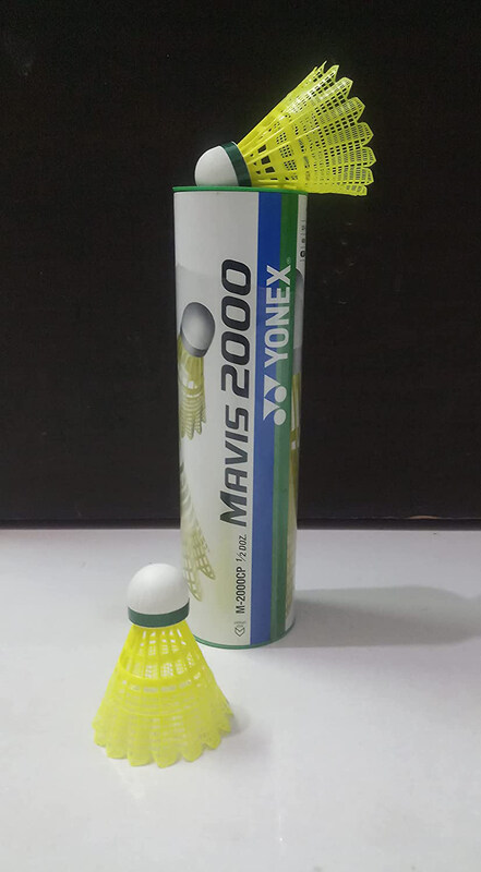 

Yonex Mavis 2000 Badminton Shuttlecocks with Green Cap, 6 Pieces, Yellow