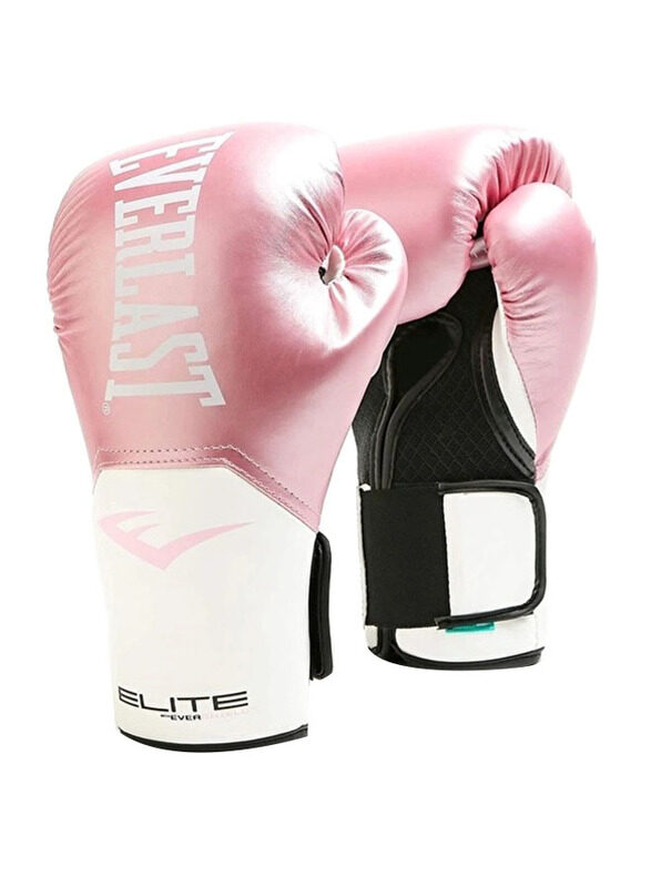 

Everlast 8-oz Elite Pro Style Boxing Training Gloves, Pink/White