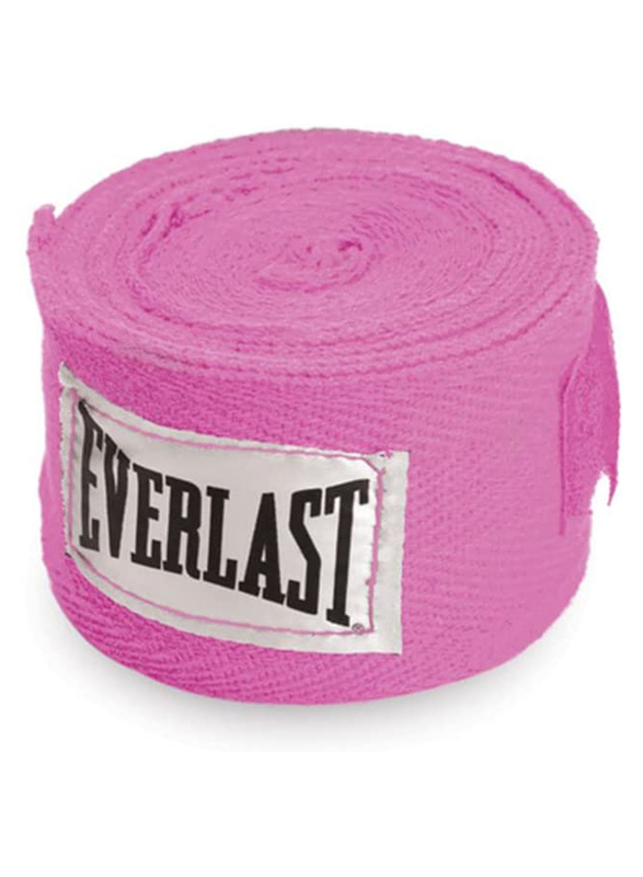 

Everlast 120-inch Level 1 Woven Cotton Boxing Hand Wraps, EV4455PNK, Pink