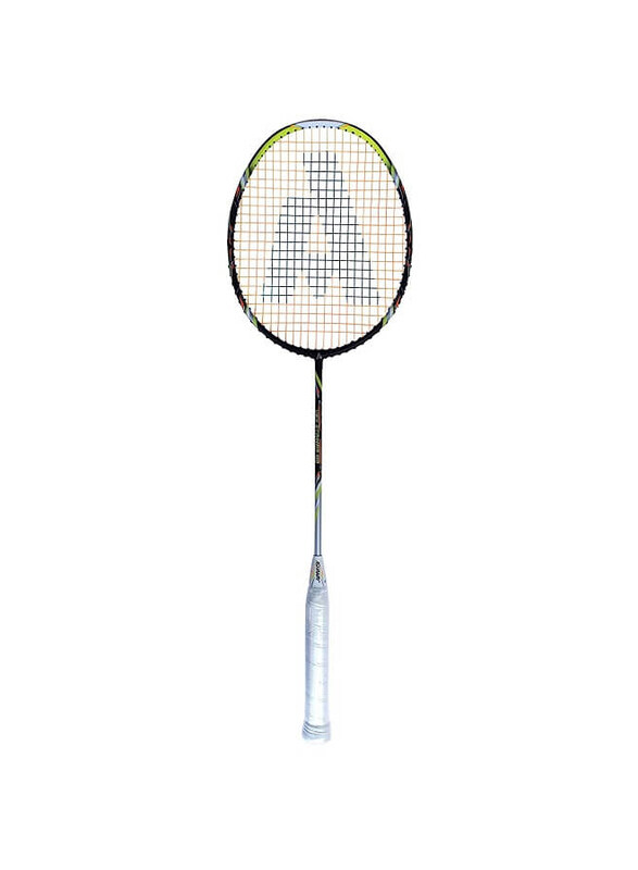 

Ashaway Vex Striker 100 Strung Badminton Rackets, Black/Orange