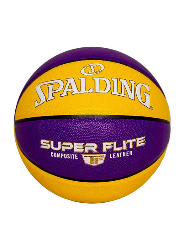 

Spalding Size-7 TF Super Flite Basketball, Size 7, Purple/Yellow