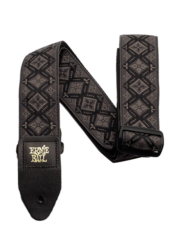 

Ernie Ball Regal Jacquard Guitar Strap, P04093, Black