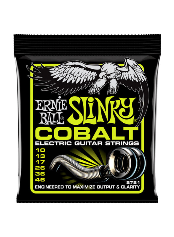 

Ernie Ball P02721 Regular Slinky Cobalt Electric Guitar Strings, 10-46 Gauge, Multicolour