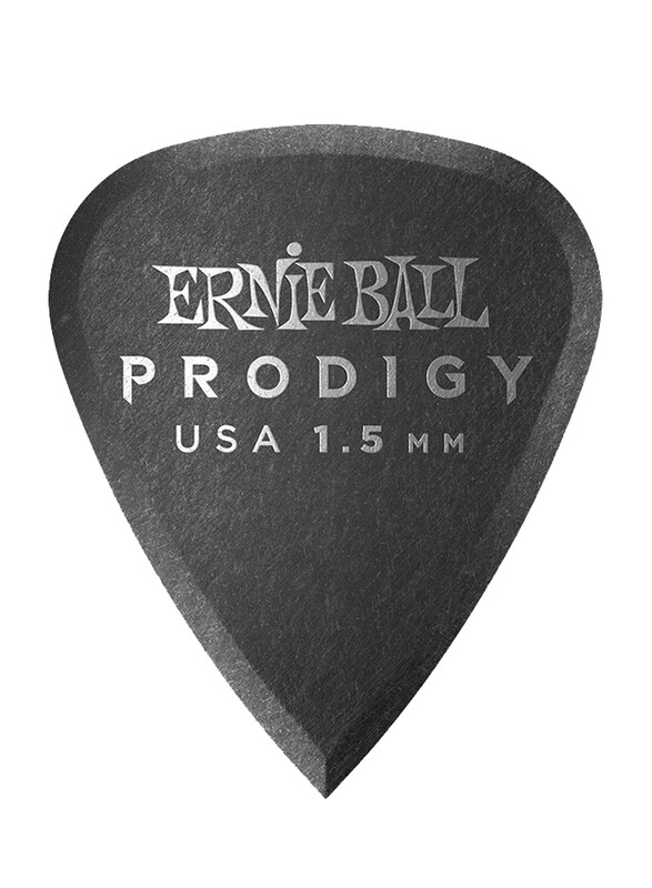 

Ernie Ball 1.5mm Standard Prodigy Picks, 6 Pieces, P09199, Black