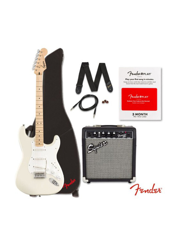 

Fender Squier FSR Stratocaster MN Electric Guitar Pack, 371822405, White