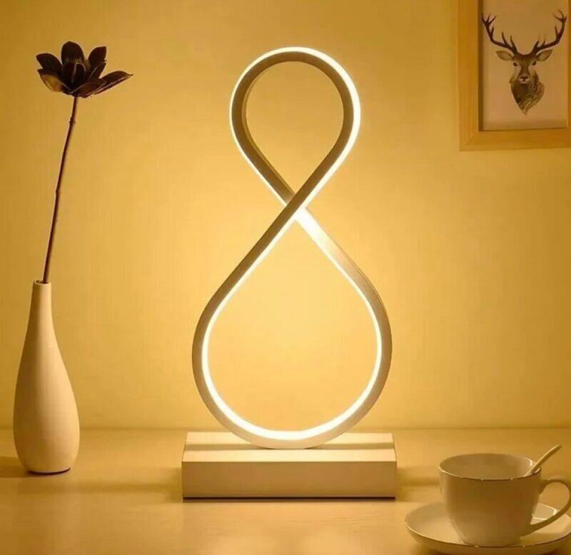 

HOCC Multi-Color 8 Shaped Infinity Table Lamp Gold