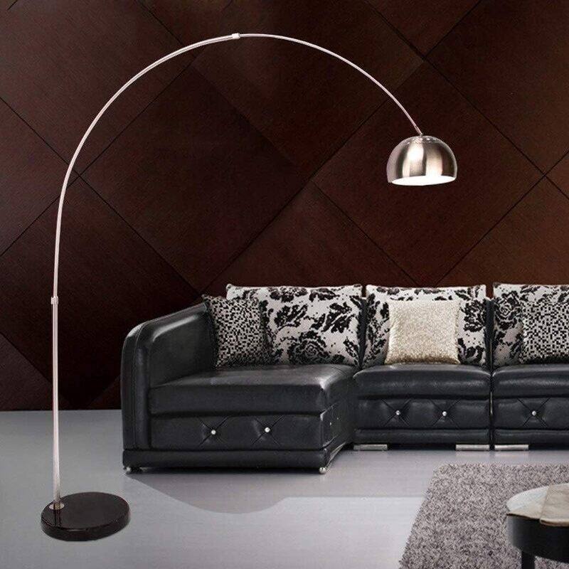 

HOCC Contemporary Style Metal Arc Lamp With Marble Base