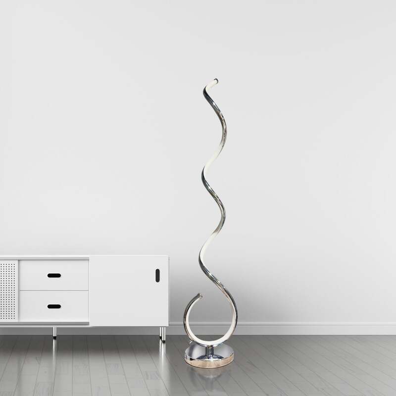 Modern Floor Lamp For Living Room Silver