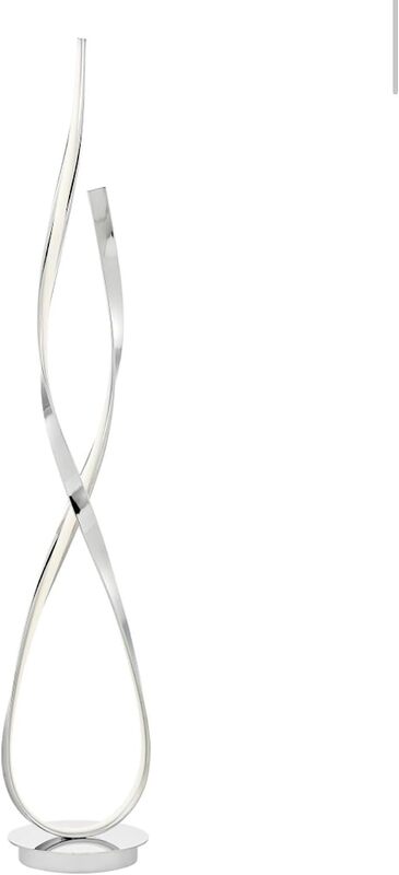 HOCC Twisted Arc Lamp Silver Colour