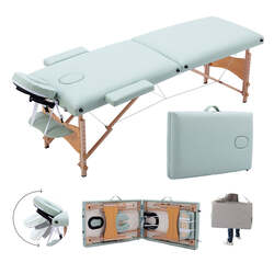 Portable Foldable Professional Massage Bed Ocean Blue
