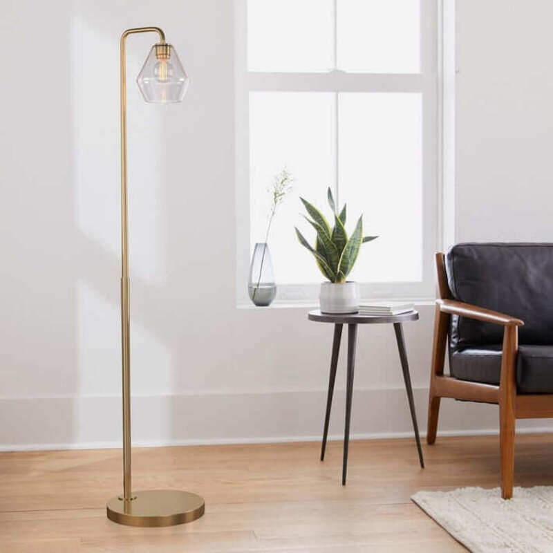 

HOCC Glass Geo Floor Lamp with Sculptural Design