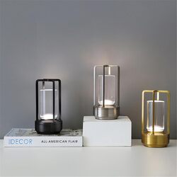 HOCC Metal Lamp for Outdoor and Indoor Silver