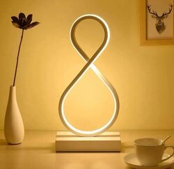 مصباح طاولة إنفينيتي متعدد الألوان على شكل 8
