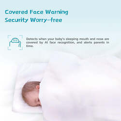 Advanced Smart Baby Monitor ,Cry Face Cover up, Danger Zone Detection with App to Phone ,Wall Mount Camera Call HD Night Remote Video
