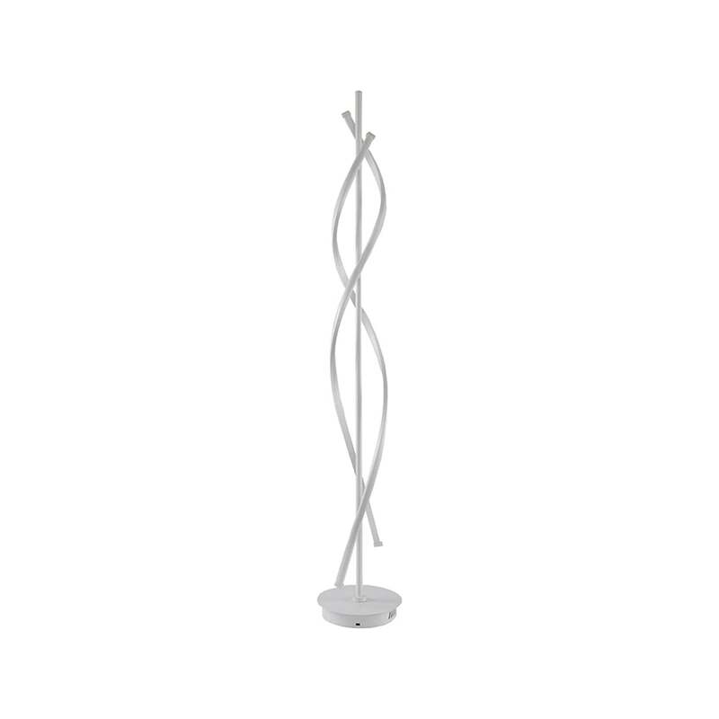 Creative Spiral LED DNA Floor Lamp White