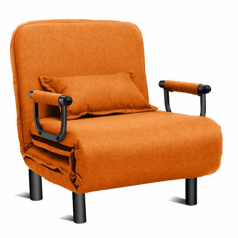 Convertible Sofa Bed Orange