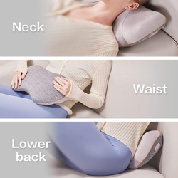 Rotai Aront Lumbar Back Neck Support Pain Relief Lumbar Cushions, Grey