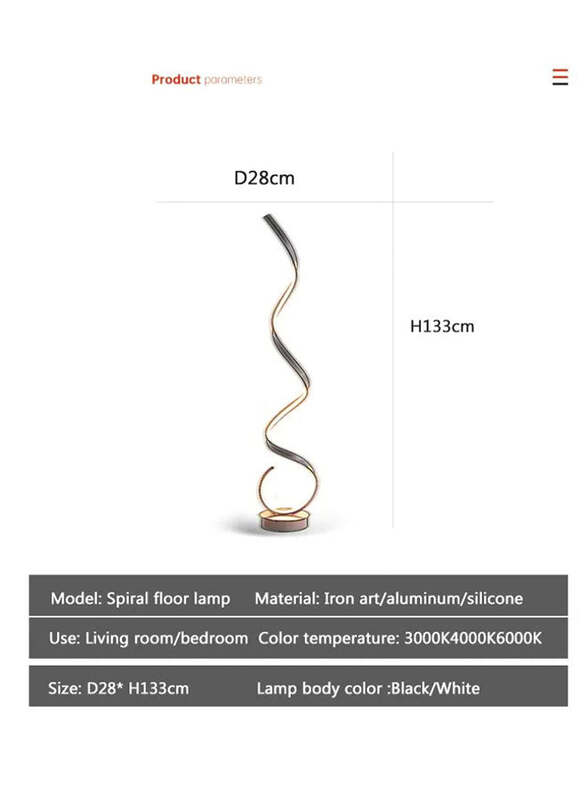 Modern Floor Lamp For Living Room Silver