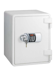 Eagle Fire Resistant Digital Key Lock Safe, YES-M031DK, White