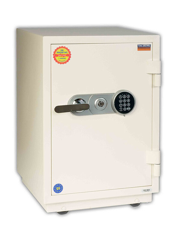 

Valberg Fire Resistant Digital & Key Lock Safe, FRS-66 EL, Off White